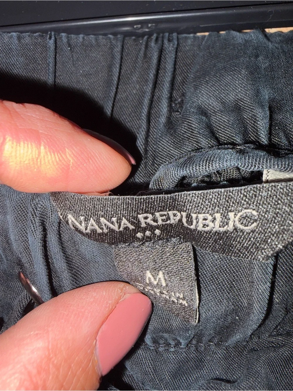 Banana Republic Black Cargo Jogger Pants